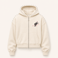 STUDDED BLOSSOM ZIP UP